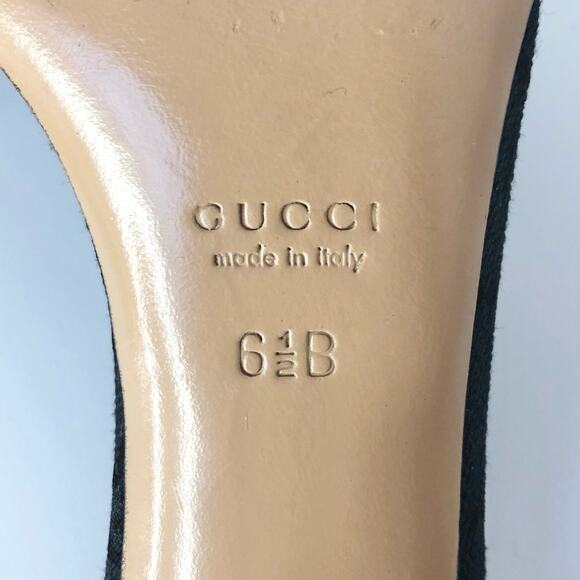 Vintage Gucci GG Supreme Web Stripe Monogrammed Mules Slip On Sandals 6.5 - Picture 9 of 9